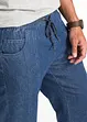 Pantaloni classic fit con elastico in vita in cotone leggero, straight, bonprix