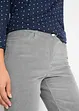 Pantaloni di velluto a coste elasticizzati, straight, bonprix