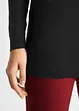 Maglione lungo basic in filato fine con scollo a V, bonprix