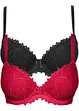 Reggiseno con coppe preformate e ferretto (pacco da 2), bonprix