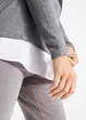 Maglione 2 in 1 con effetto camicia, bpc bonprix collection