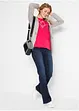 T-shirt in cotone biologico con cuore, bonprix