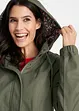 Parka da mezza stagione in cotone con cappuccio in fantasia, bonprix