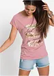 T-shirt con stampa glitterata, bonprix