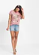 T-shirt con stampa glitterata, bonprix