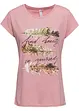 T-shirt con stampa glitterata, bonprix