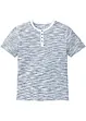 Maglia serafino a maniche corte in puro cotone, bonprix