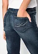 Jeans elasticizzati straight, a vita media, bonprix