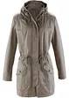 Parka corto in cotone sciancrato a collo alto, bonprix