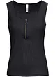 Top a costine in puro cotone, bonprix
