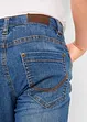 Jeans elasticizzati con rinforzo al ginocchio regular fit, a vita media, bonprix