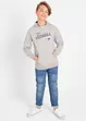 Jeans elasticizzati con rinforzo al ginocchio regular fit, a vita media, bonprix