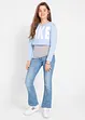 Jeans elasticizzati bootcut, vita media, bonprix