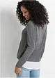 Maglione con inserto di camicia, bonprix