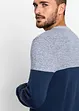 Maglione in filato fine in color block con cotone, bonprix