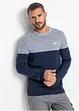 Maglione in filato fine in color block con cotone, bonprix