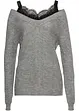 Maglione traforato con pizzo, BODYFLIRT