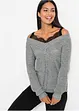 Maglione traforato con pizzo, BODYFLIRT