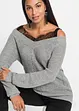 Maglione traforato con pizzo, BODYFLIRT