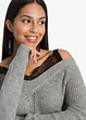 Maglione traforato con pizzo, BODYFLIRT