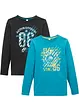 Maglia a maniche lunghe in puro cotone (pacco da 2), bonprix