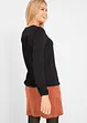 Maglia serafino in cotone a maniche lunghe, bpc bonprix collection