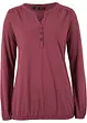 Maglia serafino in cotone a maniche lunghe, bpc bonprix collection