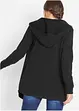 Felpa lunga aperta in misto cotone, bonprix