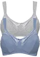 Reggiseno senza ferretto  con cotone biologico (pacco da 2), bonprix