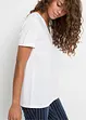 T-shirt lunga con scollo a V, bonprix