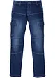 Jeans elasticizzati cargo regular fit, straight, bonprix