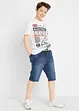 Bermuda di jeans in felpa, regular fit, bonprix