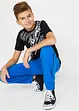 T-shirt slim fit in puro cotone, bonprix