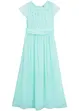Abito in chiffon con pizzo, bonprix
