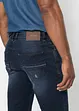 Bermuda di jeans elasticizzati slim fit, bonprix