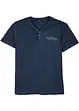 Maglia serafino a maniche corte in puro cotone effetto lavato, bonprix