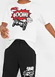 T-shirt e pantaloncini in jersey di puro cotone (set 2 pezzi), bonprix