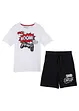 T-shirt e pantaloncini in jersey di puro cotone (set 2 pezzi), bonprix
