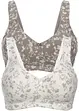 Reggiseno senza ferretto con cotone biologico morbido (pacco da 2), bonprix