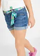 Shorts di jeans elasticizzati con cintura, bonprix