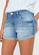 Shorts di jeans con perle, bonprix