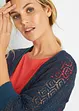 Cardigan lungo con motivo traforato, bonprix