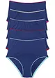 Slip a vita alta (pacco da 5), bonprix