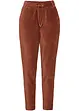 Pantaloni in velluto con cinta elastica, bonprix