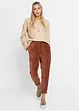 Pantaloni in velluto con cinta elastica, bonprix