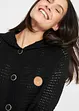 Cardigan lungo con cappuccio, bonprix
