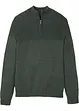 Maglione con zip e cotone, bonprix