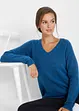 Maglione oversize con scollo a V, bonprix