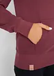 Felpa con zip e cappuccio in puro cotone, bonprix