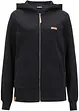 Felpa con zip e cappuccio in puro cotone, bonprix